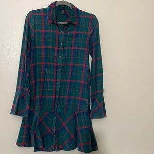 Plaid Shirt Dress